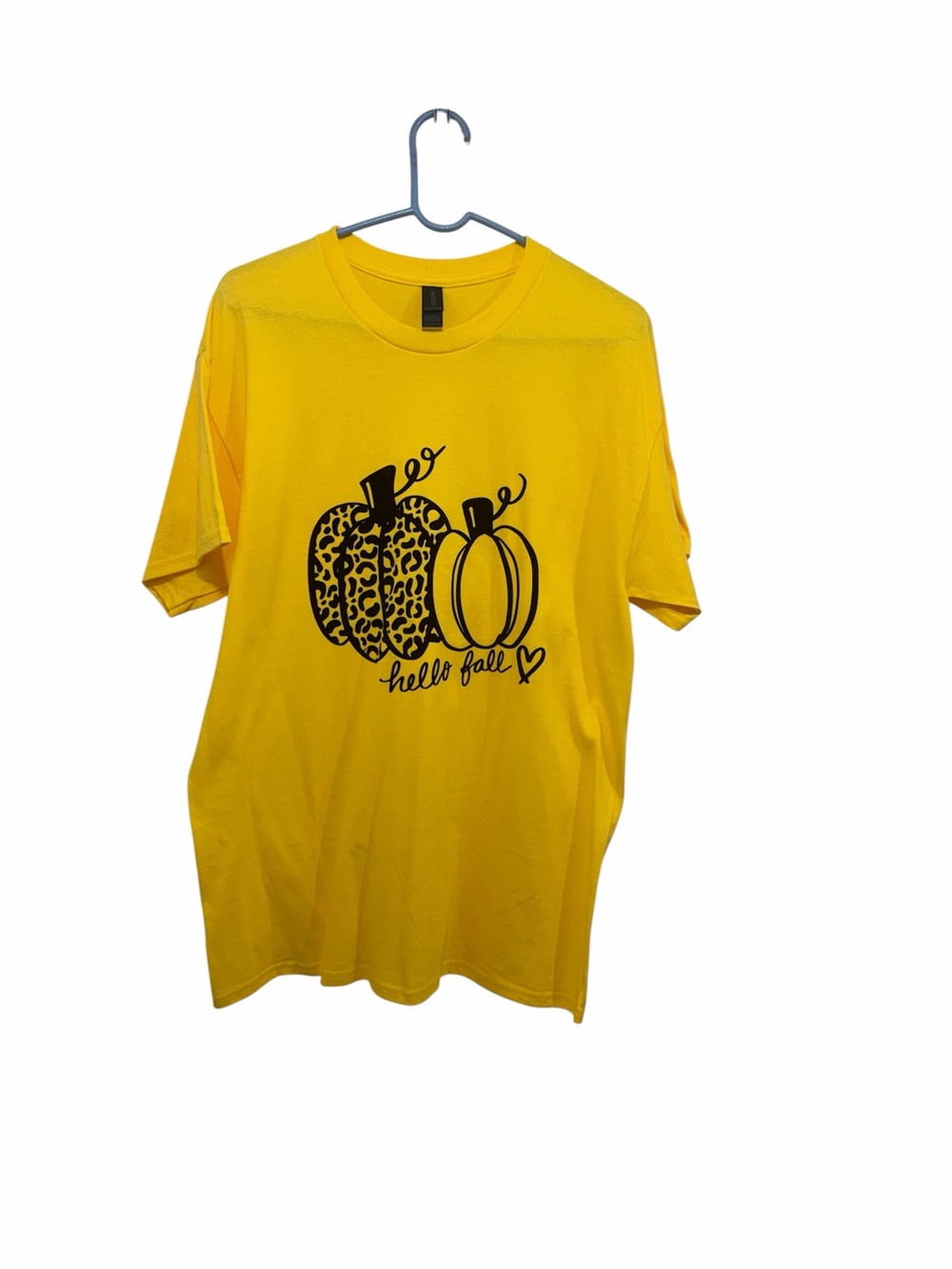 Hello Fall Yellow Pumpkin Graphic Tee - Picture 2 of 4